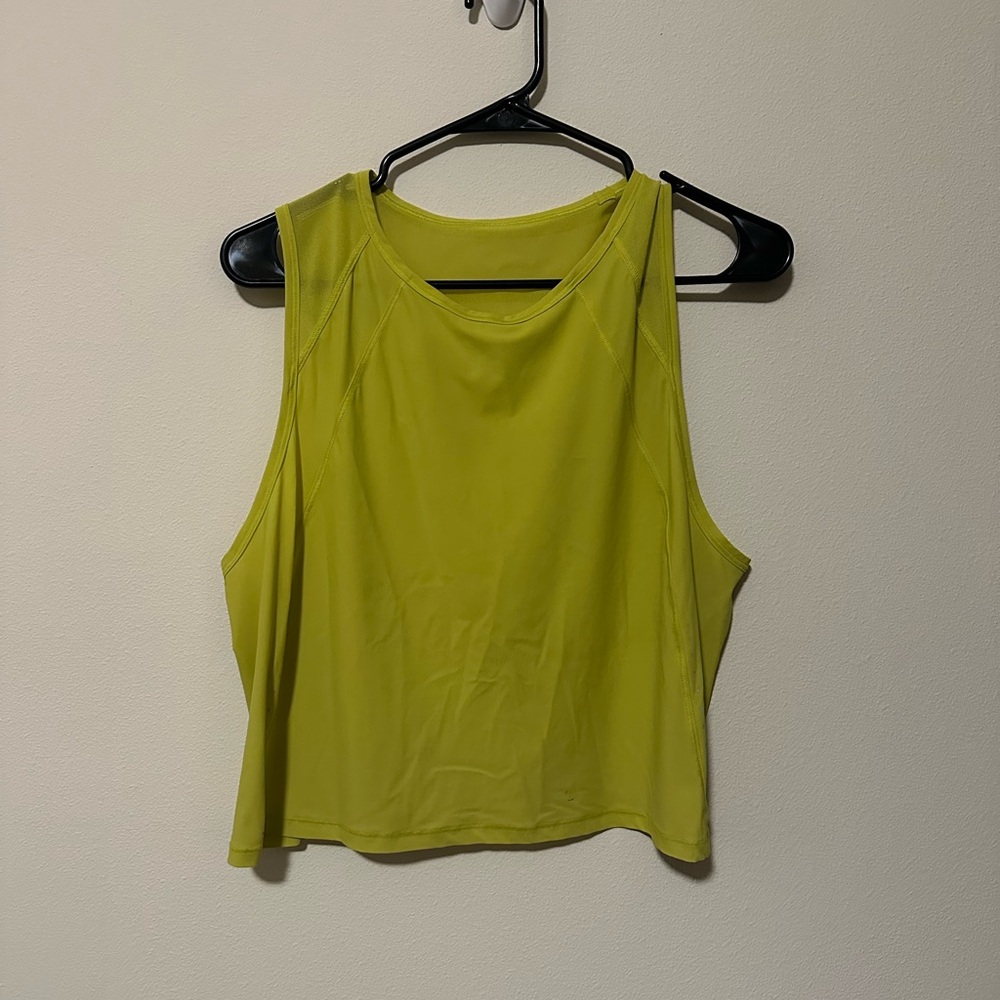 Lululemon Sculpt Tank *Cropped Yellow Pear W1CH5S fits like a 10 - Picture 3 of 8